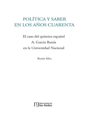 cover image of Política y saber en los años cuarenta